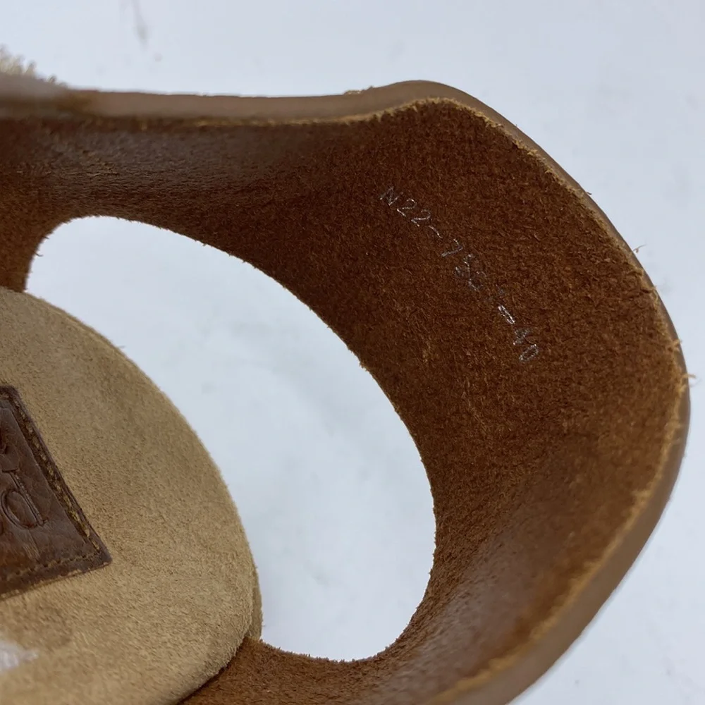 Pedro Garcia Brown‎ Wedge Sandals size 10